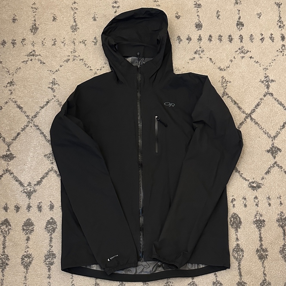 Outdoor Research Men's Black Raincoat